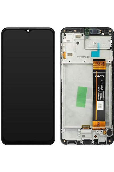 Samsung Οθόνη με μηχανισμό αφής και πλαίσιο για A23 4G (Μαύρο) Κωδικός: SP170...