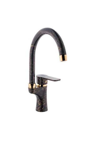 lavella Kitchen sink faucet, black marbled with gold