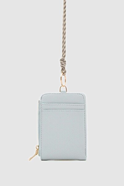 Shule Bags Palm Neck Strap Women's Wallet Baby Blue