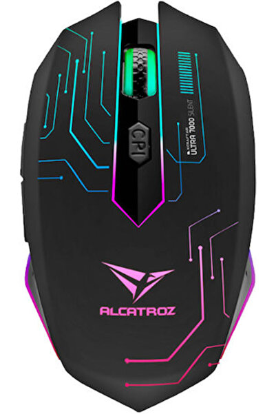 Other Αλκατρόζ Έιρ Ούλτρα 7000 Ασύρματο Ποντίκι Gaming RGB Μαύρο