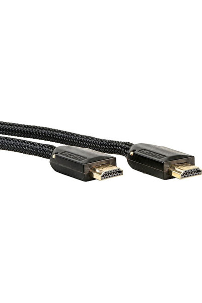 OEM Πλεγμένο καλώδιο HDMI Αρσενικό - Αρσενικό HDMI Μήκος 1μ Μαύρο Κωδικός: G&...