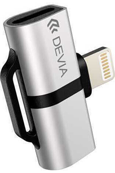 Devia Έξυπνος Μετατροπέας Lightning αρσενικό σε Lightning 2x θηλυκό Ασημί 1 τ...