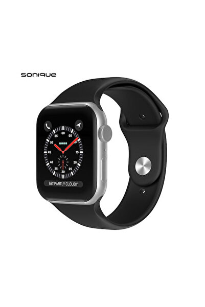 Other Σονίκ Μαλακό Λουράκι Σιλικόνης Μαύρο (Apple Watch 44/45/46mm/Ultra 49mm)