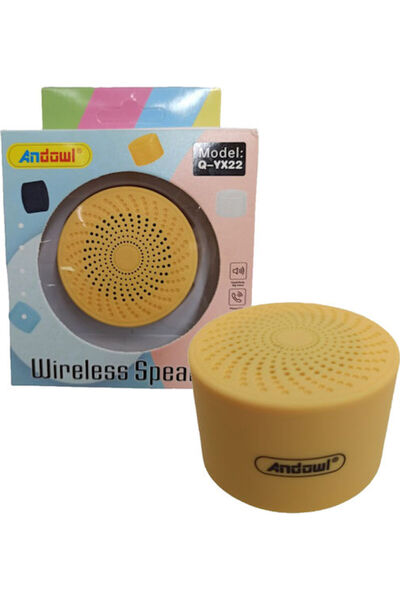 Andowl Q-YX22 Ηχείο Bluetooth 3W με αυτονομία μπαταρίας έως 4 ώρες Κίτρινο