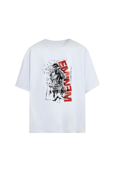 Grafftee Clothing تي شيرت قطني فاخر مطبوع بتصميم إيمينيم للجنسين |   تي شيرت ...