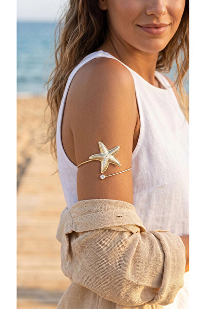 ARMÜZ Sea Star Model Gold Color Brass Pazu Bracelet