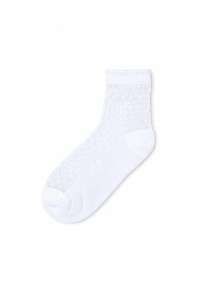 MAYORAL Girl's White Tulle and Openwork Socks White