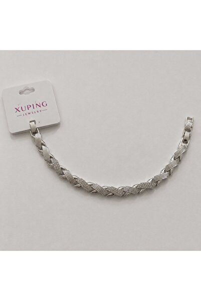 Zennemor Xuping Vip Quality Antiallergic Silver Bracelet with Ahenk Motif and...