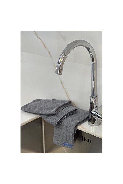 Empressco Microfiber Kitchen Cloth Set of 3, Gray, 40X40 Cm, Ideal for Cleaning