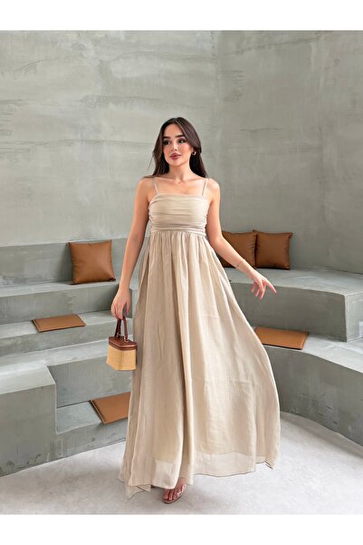 Aryesa butik sifon askılı elbıse