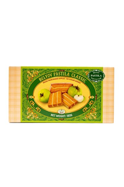 Belyov Pastila Classic Baked Apple Fruit Dessert, No Sugar Added, Gluten Free, Handmade Natural Snack, 180g, Pack of 3