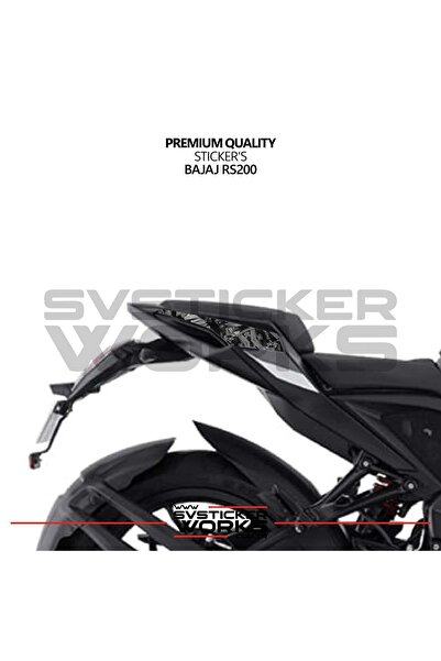 ARONA Bajaj Rs200 Forged Plating Sticker Model for Rear Tail Upper