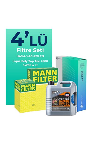 Mann-Filter Fiat Egea 1.3 Dizel Filtre Bakım Seti Liqui Moly Motor Yağlı (201...
