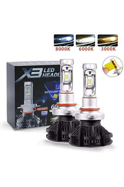 OEM Λάμπες Αυτοκινήτου X3 H1 LED 6000K Ψυχρό Λευκό 50W 1 τεμάχιο