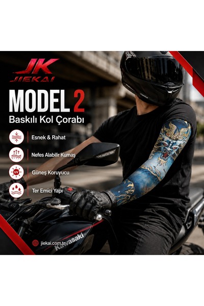 JİEKAİ MOTORCU KOL ÇORABI MODEL - 2 ( ADET FİYATIDIR)