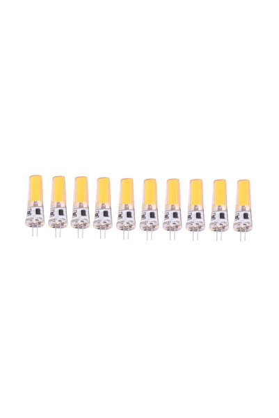 RFAN Set de 10 x Becuri LED, G4, Lumină caldă, 3000K, 5W, 220V