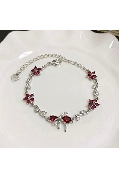Heda Jewelry Fairy Dream Bileklik - Kırmızı Kurdele Detaylı Zarif Bileklik