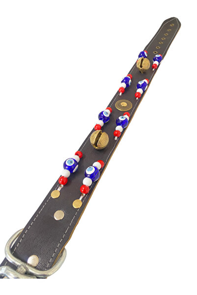 Sürmeli Tasma Kangal Dog Collar Genuine Buffalo Leather 5 cm Wide with Double...