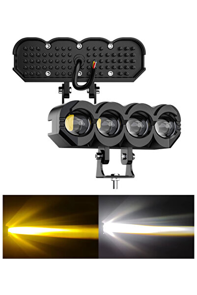 Flexzon Προβολέας LED 40W Καθολικός 9V - 32V Κίτρινο Φως Χαμηλής Σκάλας και Λ...
