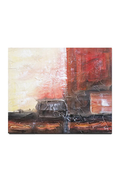 artnova Hand-painted abstract painting, Fantasy in abstract 19, 60x50cm oil o...