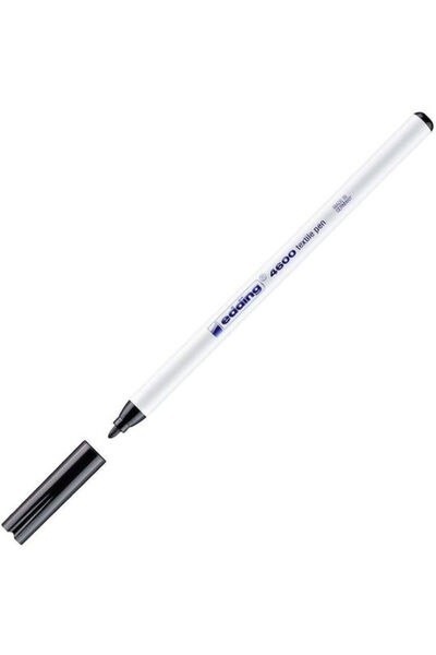 Edding 4600 Μαρκαδόρος Μαύρος για Ύφασμα
