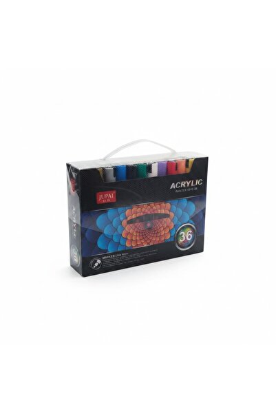 Jupai 36 Renk Akrilik Marker Kalem Seti / ACRYLİC PAİNT MARKER / Taş, Ahşap, ...
