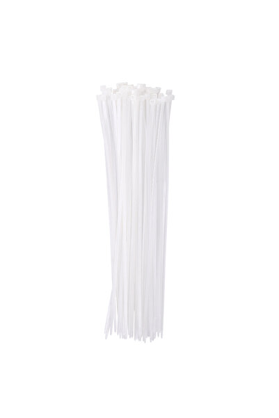 Lawazim 50-Piece White Cable Ties 4x300mm Zip Ties for Wire Organization and ...