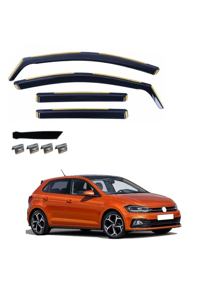 Flexzon Ανεμοθραύστες για VW POLO IV HATCHBACK 2017+ 4 τεμάχια. FZVETRBR0094