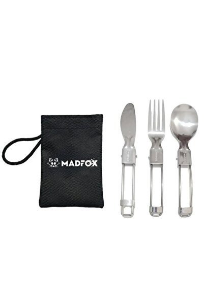 MADFOX Heavy Duty 3in1 Folding Fork Spoon Knife Set