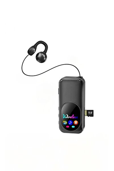 Generic Wireless Lavalier Clip-On Earphone With Retractable Cable, LED Displa...