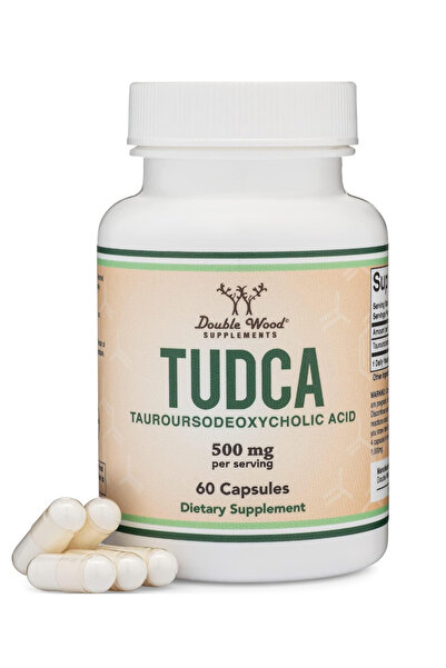 DOUBLE WOOD TUDCA Bile Salts Liver Support, 500mg Servings, Liver and Gallbla...