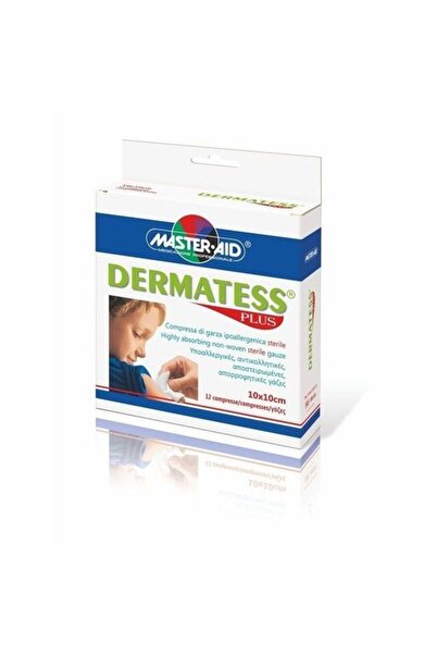 Master Aid | Dermatess Plus | Αντικολλητικές Αποστειρωμένες Γάζες 10x10cm |12τμχ