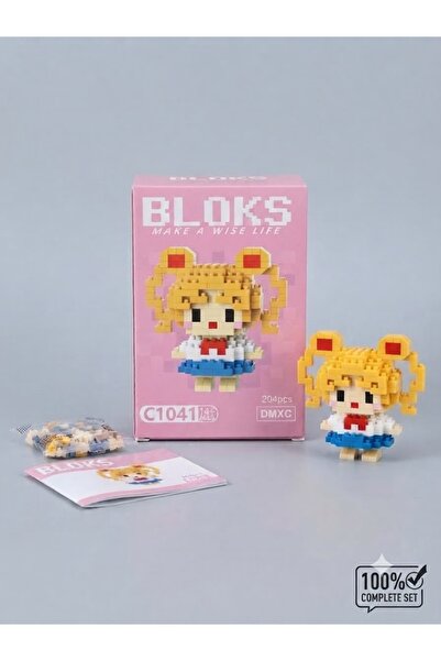 VEROKSA Anime Tarzı Mini Blok Figür Seti (C1041) – Kendi Kahramanını İnşa Et!