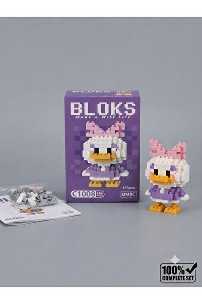 VEROKSA Daisy Duck Sevimli Ördek Figürü Mini Blok Seti (C1008) – Kendi Modeli...