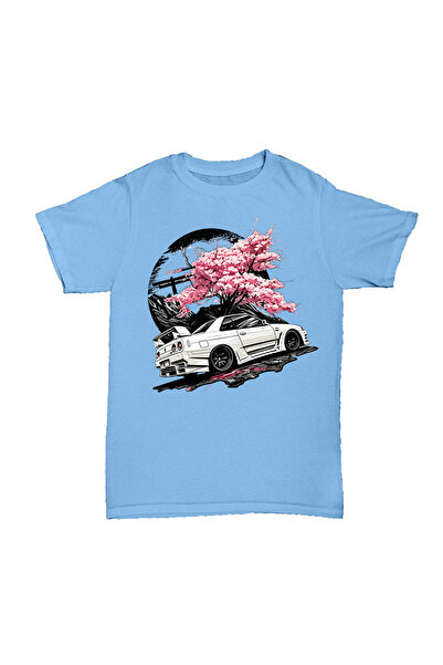 l'eivor Sakura Drift Printed Men's Cotton T-Shirt