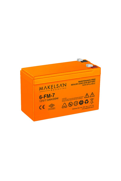 Universal MAKELSAN VLRA VLRA 7AH 12v TSE، بطارية UPS من النوع الجاف + بطارية ...
