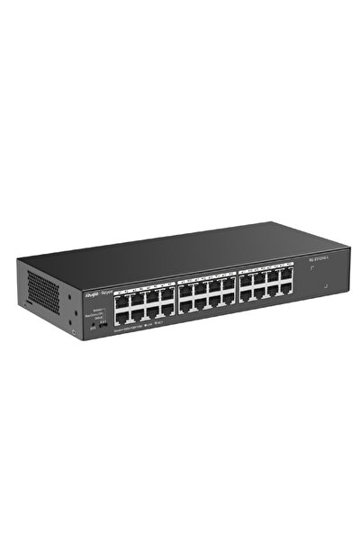 Universal محول شبكة RUIJIE REYEE RG-ES124G-L بـ 24 منفذ جيجابت مع هيكل معدني
