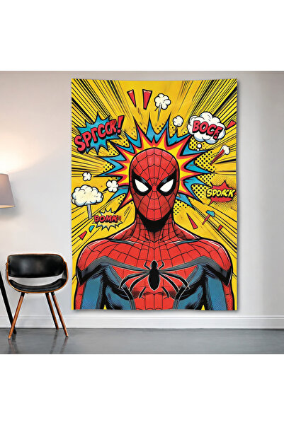 Geek Cultcha Spider-Man Pop Art Wall Covering Wall Tapestry First Quality Sat...