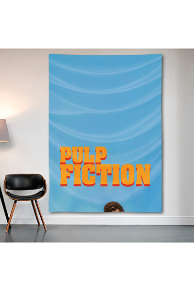 Geek Cultcha لوحة جدارية من Pulp Fiction Minimal، ملصق من قماش الساتان عالي ا...