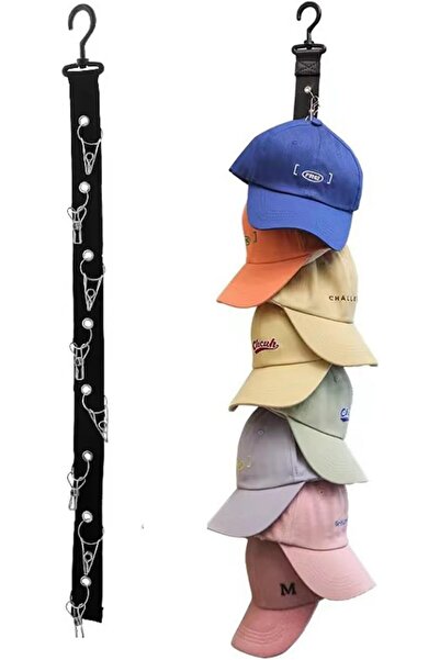 Arabest 2 Pcs Caps Hat Racks,Holds 16 Baseball Hats,Ball Caps,8 Hat Rack Clip...