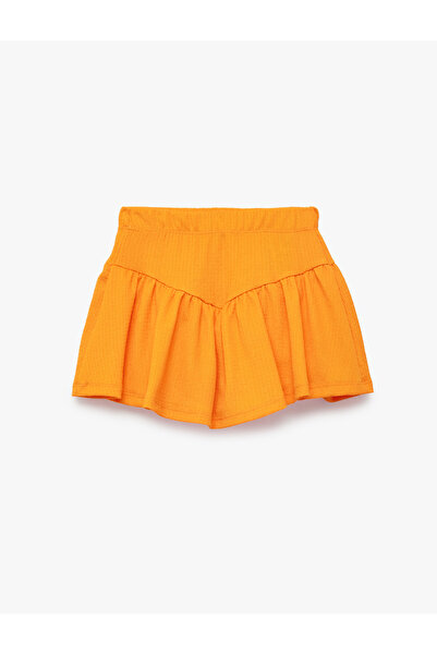 Koton Bürümcük Fabric Skirt with Flounces and Shorts