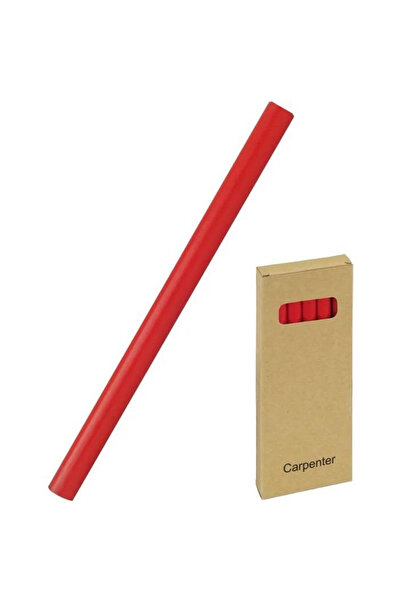 GRAND Creion de tamplarie HB rosu T07 12 bucăți lacuit