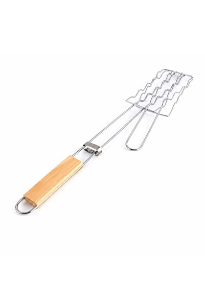 Flippy Grilaj pentru hot dog, Flippy, cu maner, din metal, pentru gratar si B...