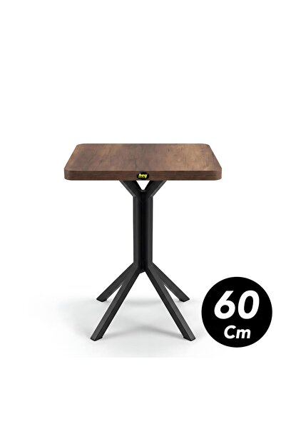 hey modüler mobilya 60 cm Zeren Kare Barok Ceviz Mutfak Yemek Masası Balkon M...