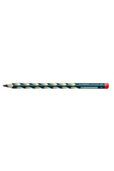 Stabilo Creion grafit Easygraph 2B, lemn, ergonomic pentru dreptaci, petrol, ...
