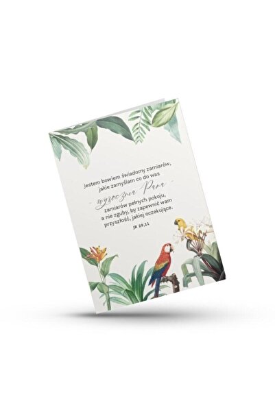 Szaron Felicitare pliabila/card JR 29,11, cu plic, ilustratie papagali, multi...
