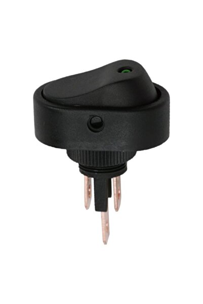 globiz Intrerupator basculant 1 circuit 20A-12V DC OFF-ON, cu LED verde, Set ...
