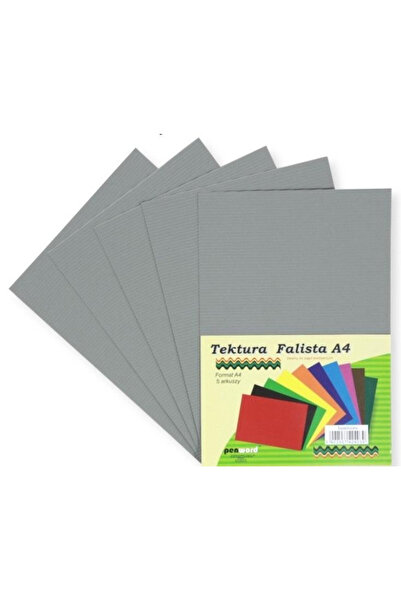 PENWORD Carton ondulat/corrugat Tektura Falista A4, 5 foi, gri deschis