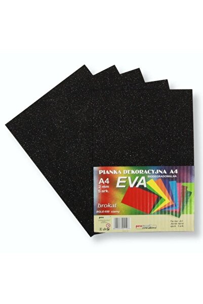 PENWORD Spuma EVA brocarta A4 neagra biodegradabila set 5 buc