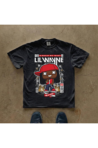 Grafftee Clothing تي شيرت مطبوع للجنسين من ليل واين